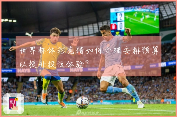 世界杯体彩竞猜如何合理安排预算以提升投注体验？